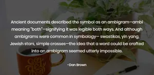 Legible Dan Brown Quote Wallpaper