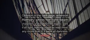 Legible Memory Quote Wallpaper