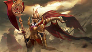 Legion Commander Charging Into Battle Wallpaper