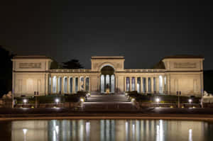 Legionof Honor Museum Nighttime Exterior Wallpaper