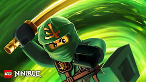 Lego Ninjago Lloyd In Green Wallpaper