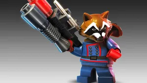 Lego Rocket Raccoon Figure Wallpaper