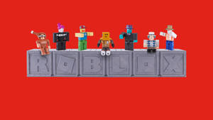 Lego-style Avatar Of Roblox Wallpaper