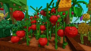 Lego Style Tomato Garden Wallpaper