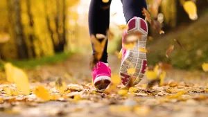 Legs Of Running Girl Close-up Wallpaper