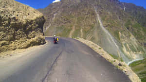 Leh Manali Highway Motorcycle Departure Wallpaper