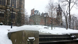 Lehigh University During Winter Wallpaper