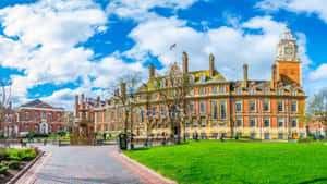 Leicester Town Hall Panorama Wallpaper