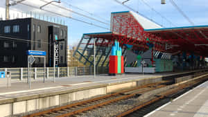 Lelystad Centrum Train Station Netherlands Wallpaper