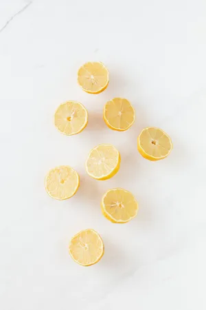 Lemon On White Background Wallpaper