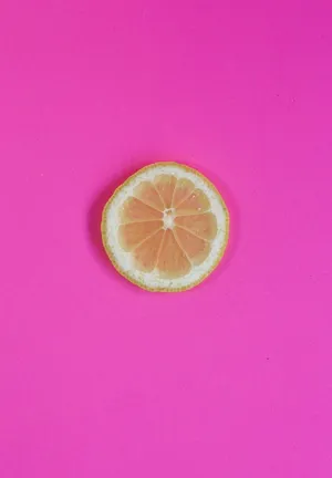 Lemon Slice Pink Ipad 2021 Wallpaper