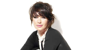 Lena Headey Smiling In A Close-up Portrait Wallpaper