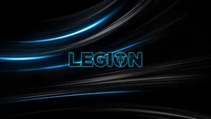 Lenovo Legion Logo Dark Abstract Background Wallpaper