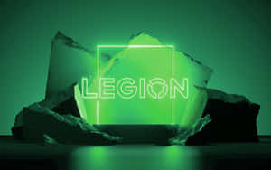 Lenovo Legion Logo Illuminated Green Wallpaper