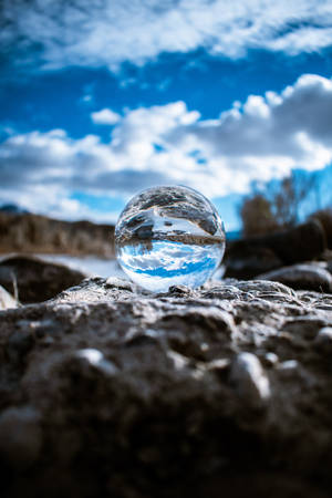 Lensball Blue Color Hd Wallpaper