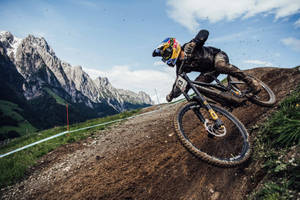 Leogang Downhill 4k Mountain Bike Track Wallpaper