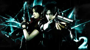 Leon And Claire Star In The Remake Of The Iconic Gaming Classic, Resident Evil 2 Wallpaper
