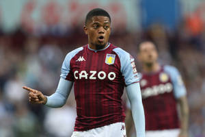 Leon Bailey Aston Villa Pointing Wallpaper