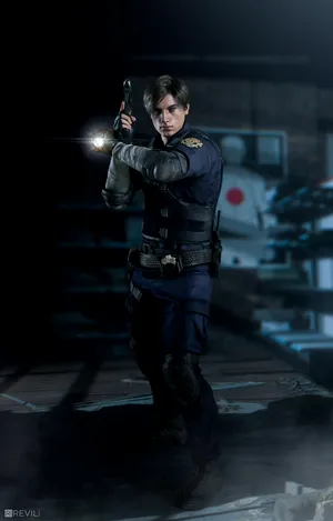 Leon Kennedy Looking Into The Unknown Wallpaper