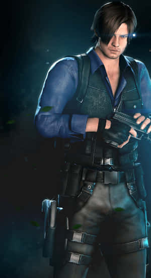 Leon S Kennedy In Action Wallpaper