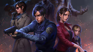 Leonand Claire Resident Evil Heroes Wallpaper