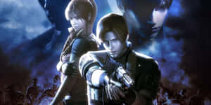 Leonand Claire Resident Evil Wallpaper