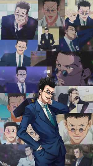 Leorio Paradinight Wallpaper - Leorio Strikes A Confident Pose In Elegant Suit Wallpaper