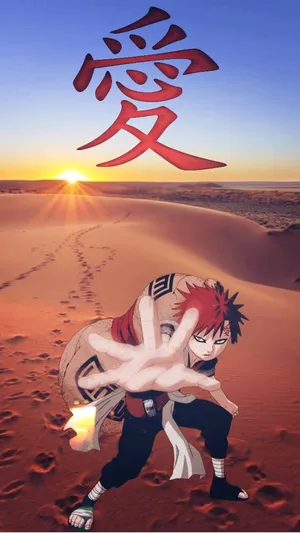 Let Gaara Protect Your Phone Wallpaper