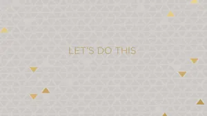 Let's Do This Gold Triangles On A Gray Background Wallpaper