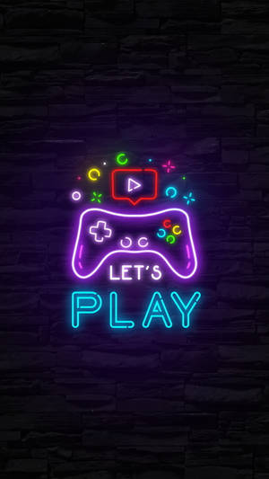 Let's Play Gamer Phone Wallpaper