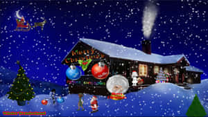 Let The Magic Of Christmas Fill You With A Winter Wonderland! Wallpaper