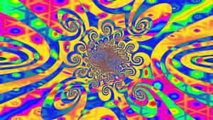 Let Your Mind Wander Through A Sea Of Psychedelic Colors Wallpaper