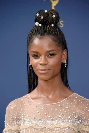 Letitia Wright Elegant Emmys Look Wallpaper