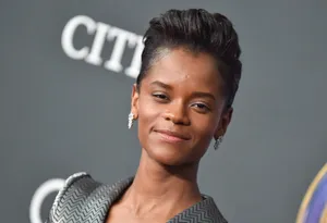 Letitia Wright Elegant Event Appearance Wallpaper