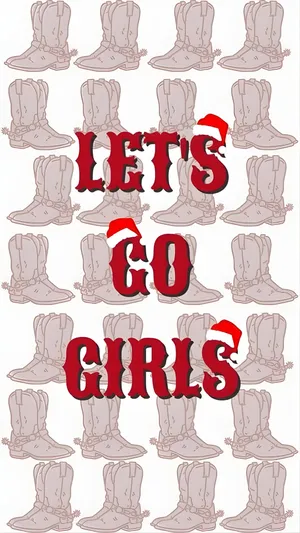 Lets Go Girls Christmas Wallpaper