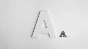 Letter A In Plain White Wallpaper