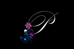 Letter P Flower Wallpaper