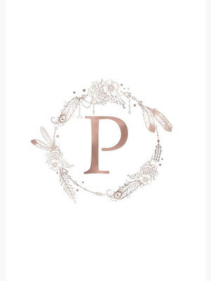 Letter P In Monogram Wallpaper