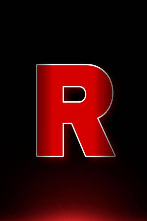 Letter R Black And Red Theme Wallpaper