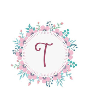 Letter T Monogram Wallpaper