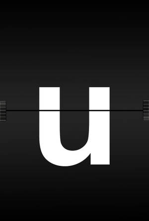 Letter U Black Logo Wallpaper