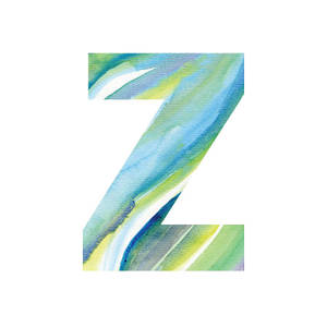 Letter Z Paint Art Wallpaper