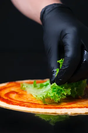 Lettuce On Pizza Wallpaper