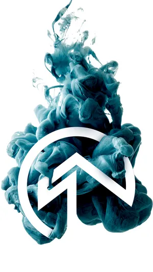 Level Up Blue Smoke Wallpaper