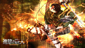 Levi Ackermann Leading Humanity's Last Strike Wallpaper