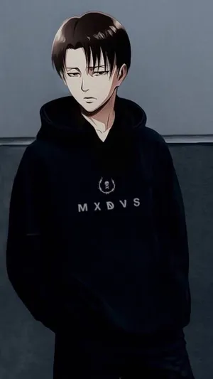 Levi Pfp In Hoodie Wallpaper