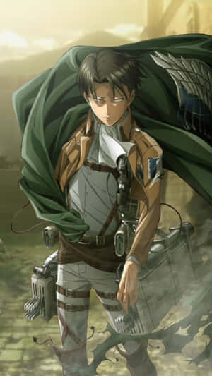 Levi Pfp With Full Uniform Wallpaper