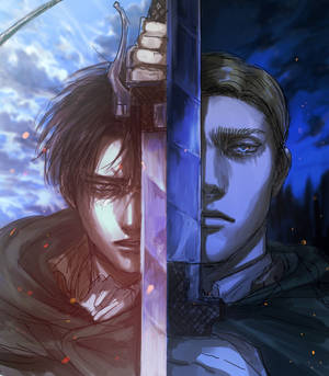 Levit Ackerman And Erwin Smith Unite To Fight Wallpaper