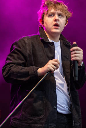 Lewis Capaldi At Glastonbury Festival Wallpaper