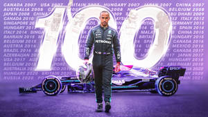 Lewis Hamilton 100 Wins Wallpaper